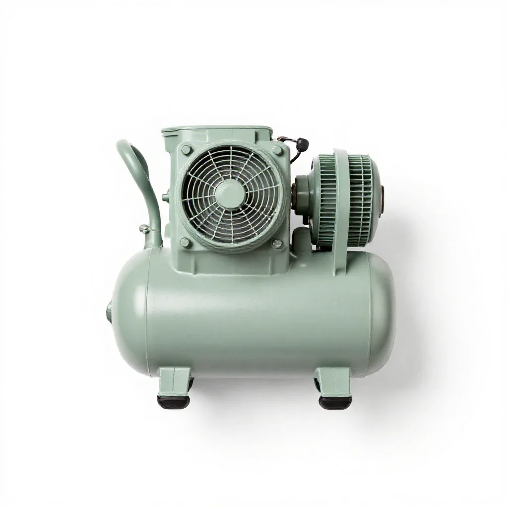 Air compressor isolated on a white background