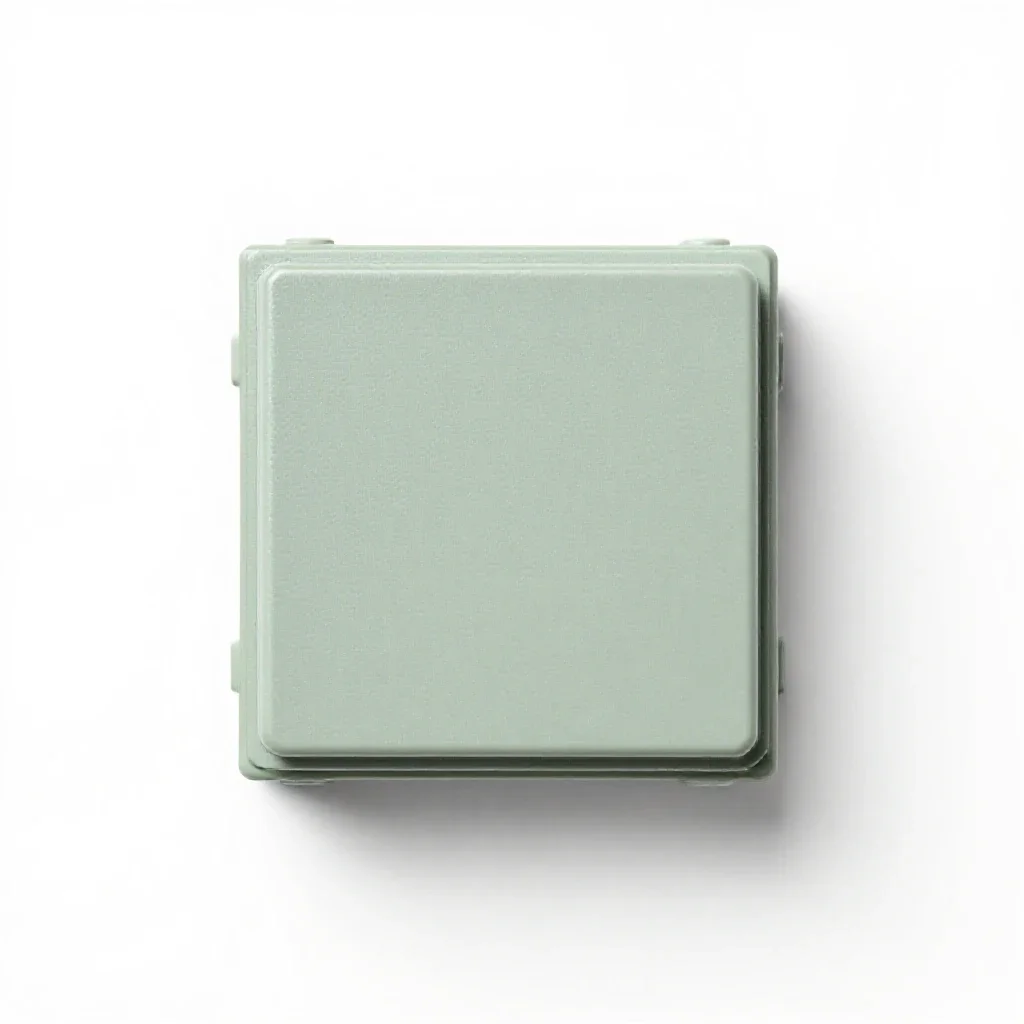 Electrical junction box isolated on a white background