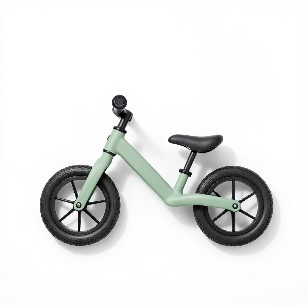 Balance bike isolated on a white background
