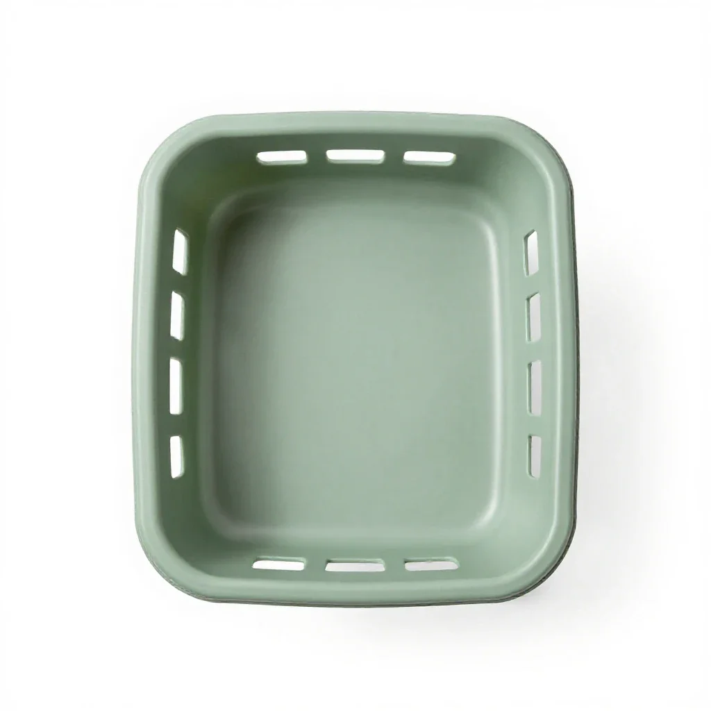 Changing table with baskets isolated on a white background