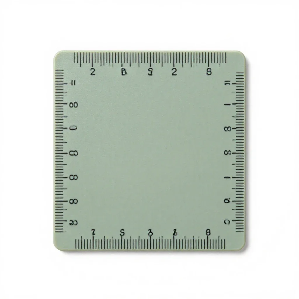 Growth chart ruler isolated on a white background