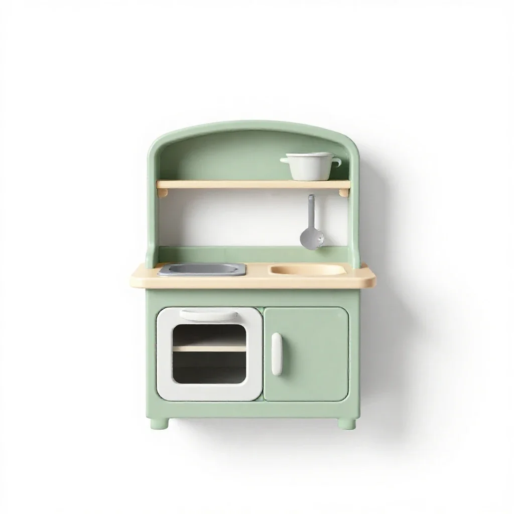 Play kitchen isolated on a white background