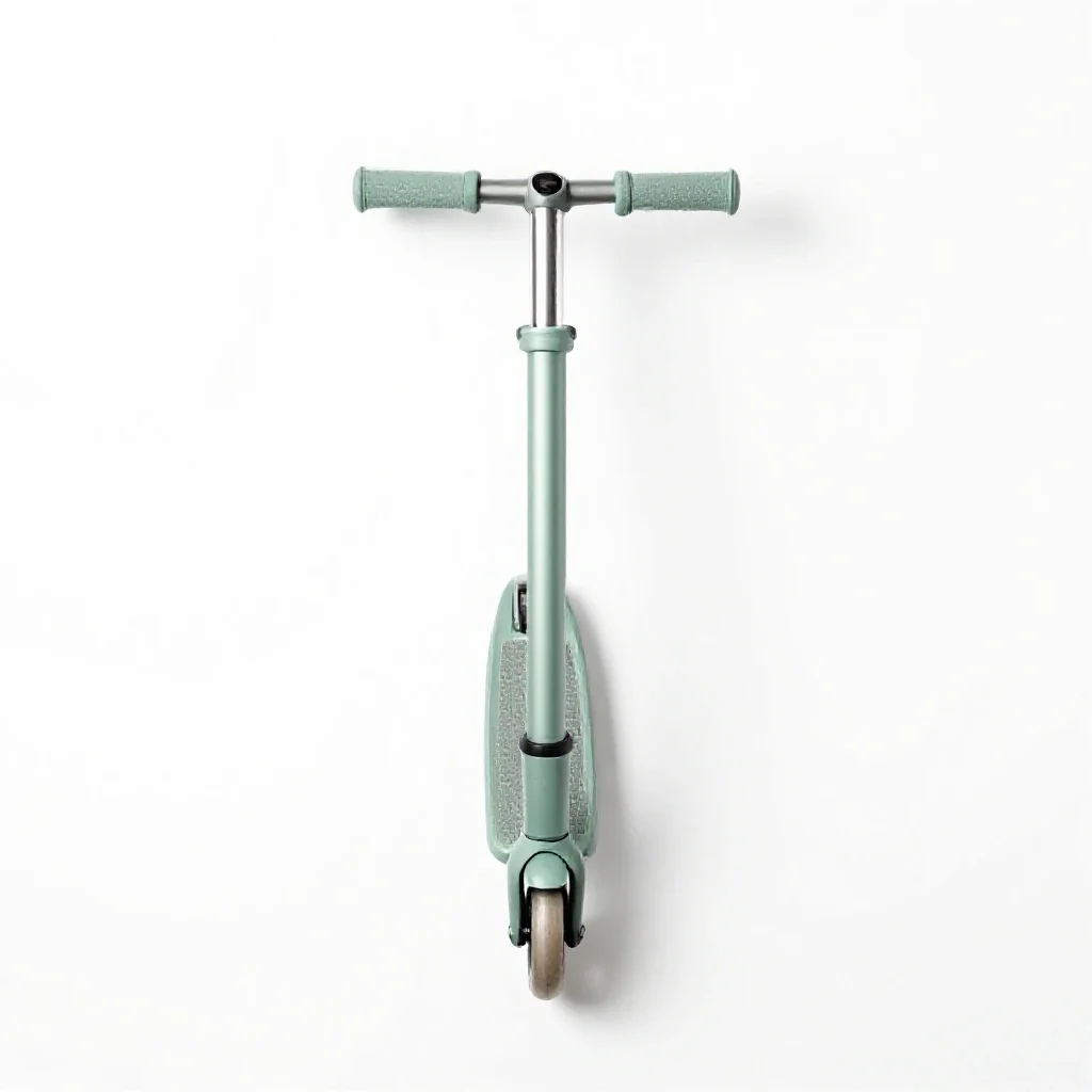 Scooter with a folding stem isolated on a white background