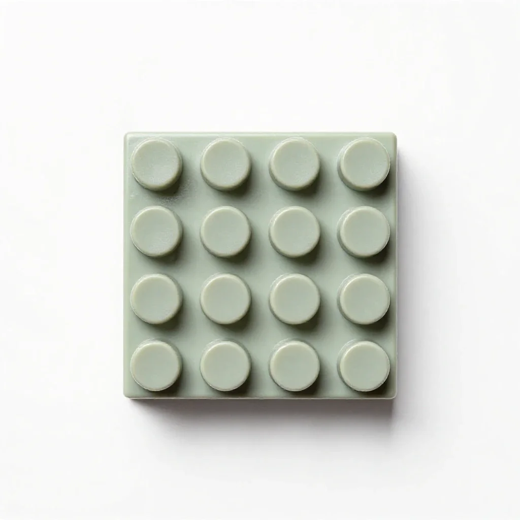 Soft building block set isolated on a white background