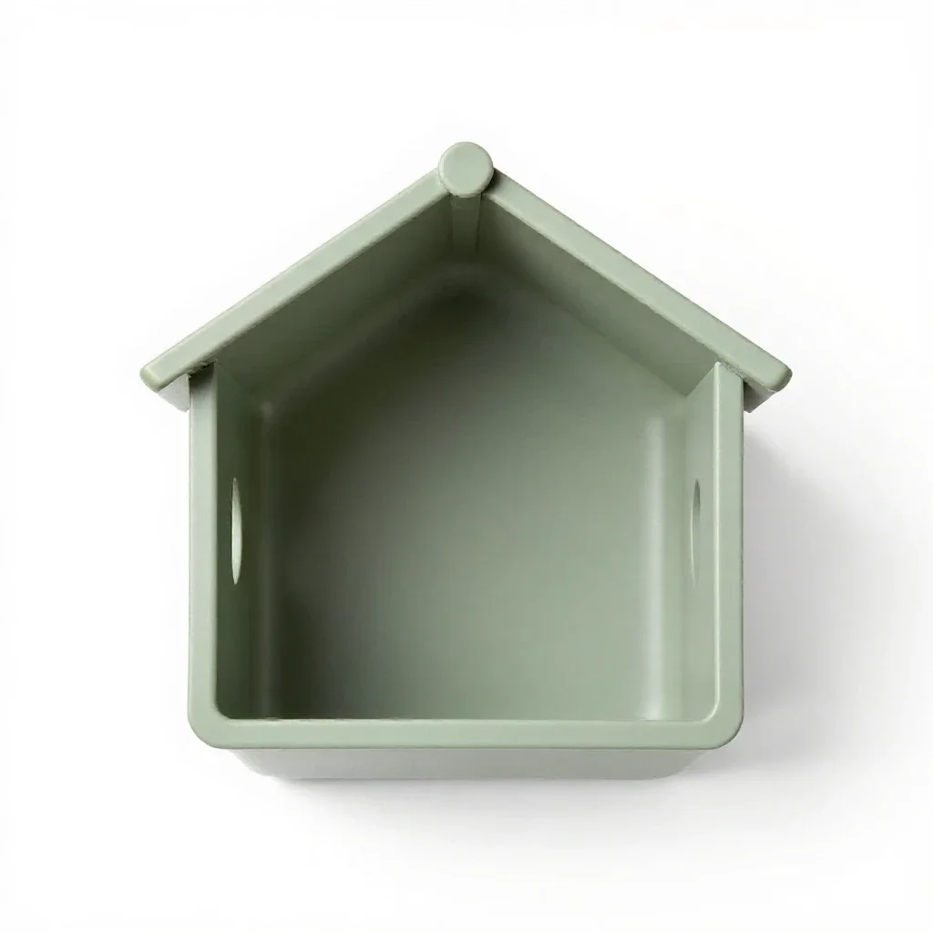 Guinea pig hutch isolated on a white background