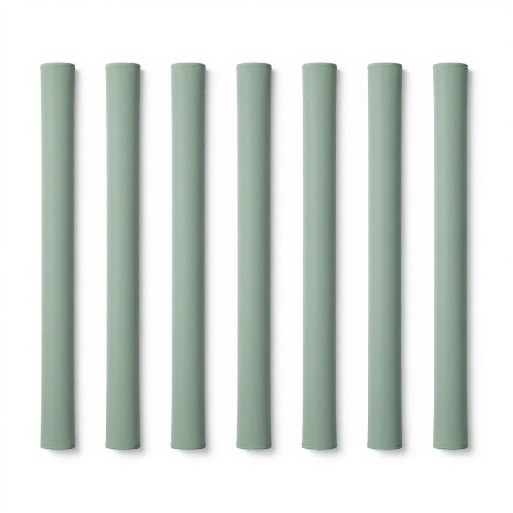 Long training line isolated on a white background