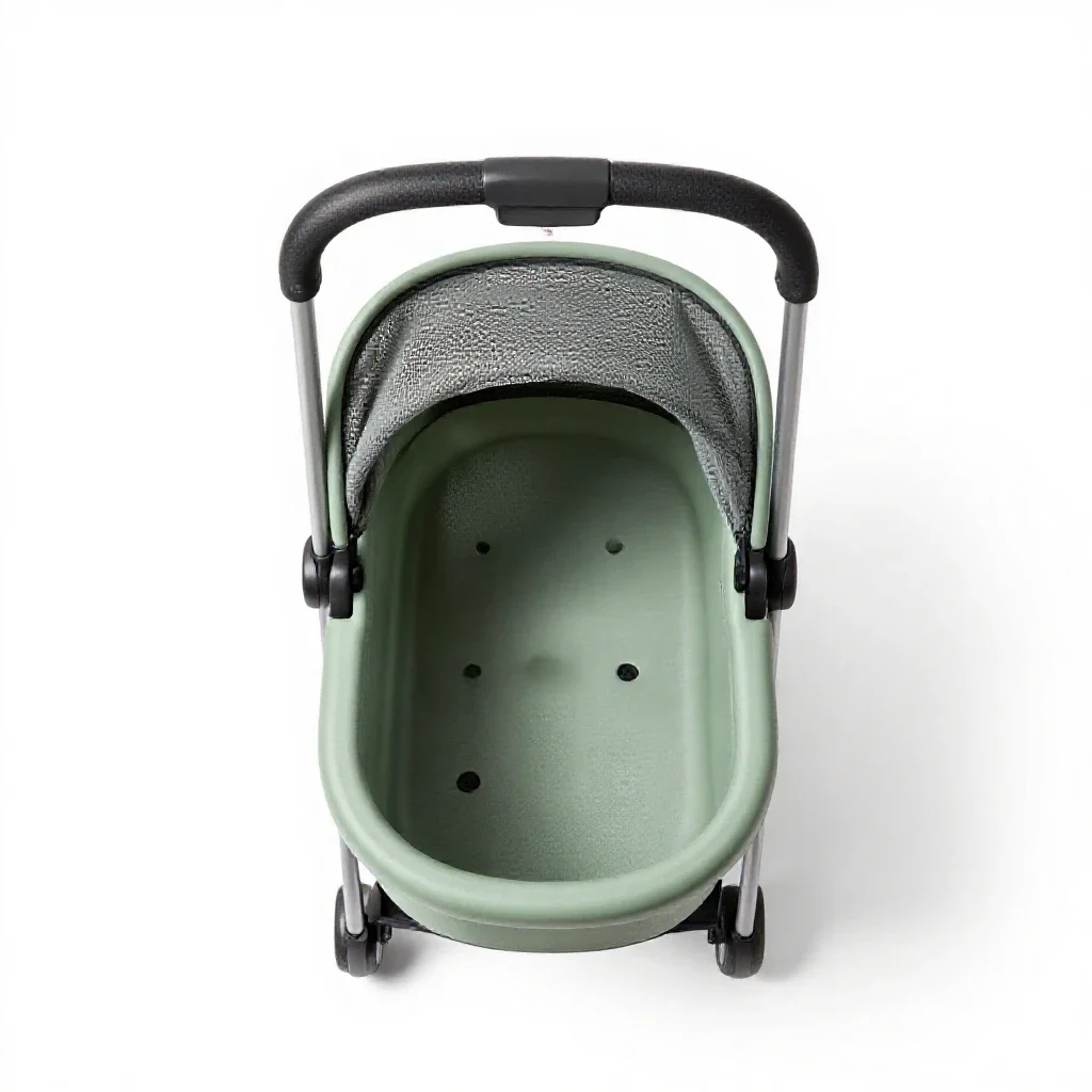 Pet stroller isolated on a white background