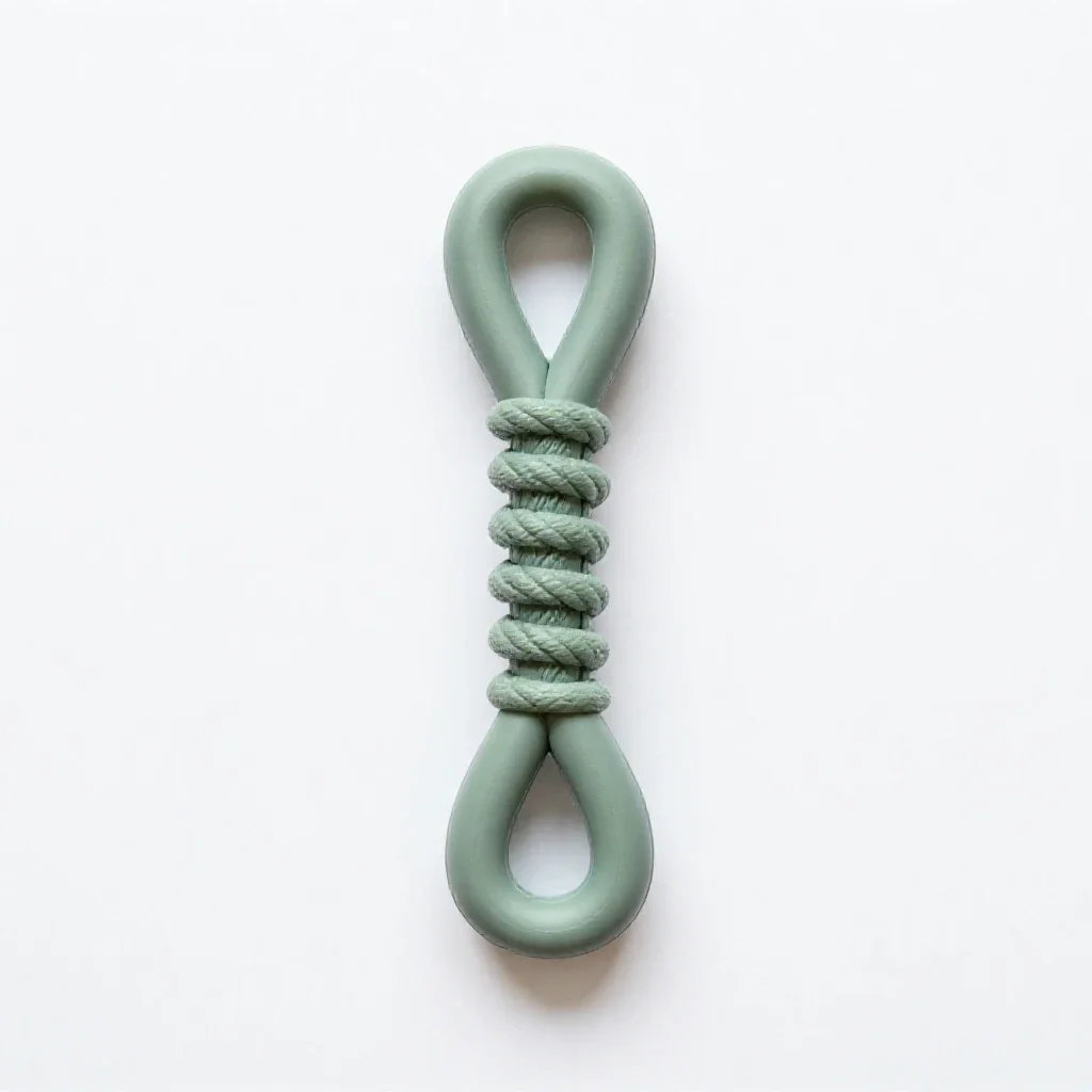Rope tug toy isolated on a white background