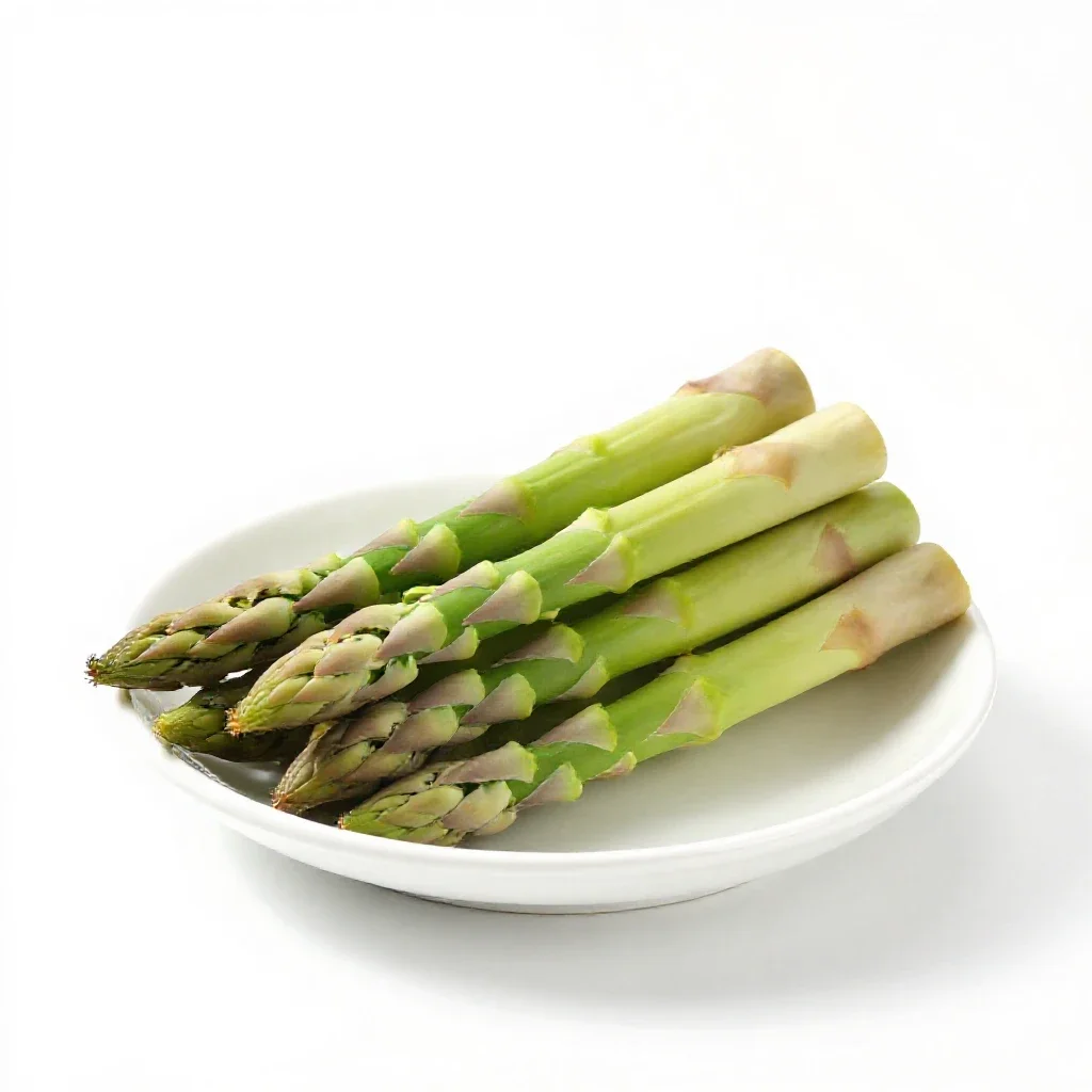 Bunch of asparagus isolated on a white background