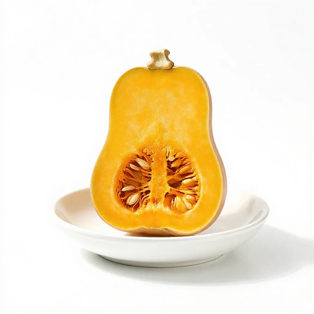 Butternut squash isolated on a white background