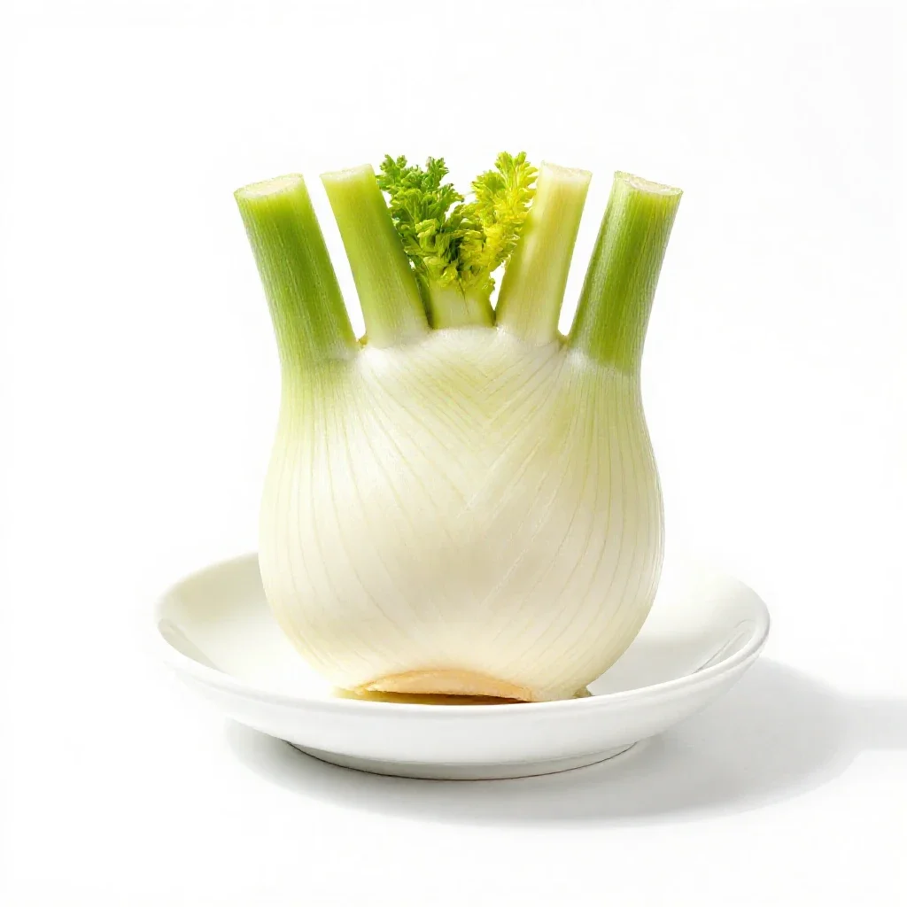 Fennel bulb isolated on a white background