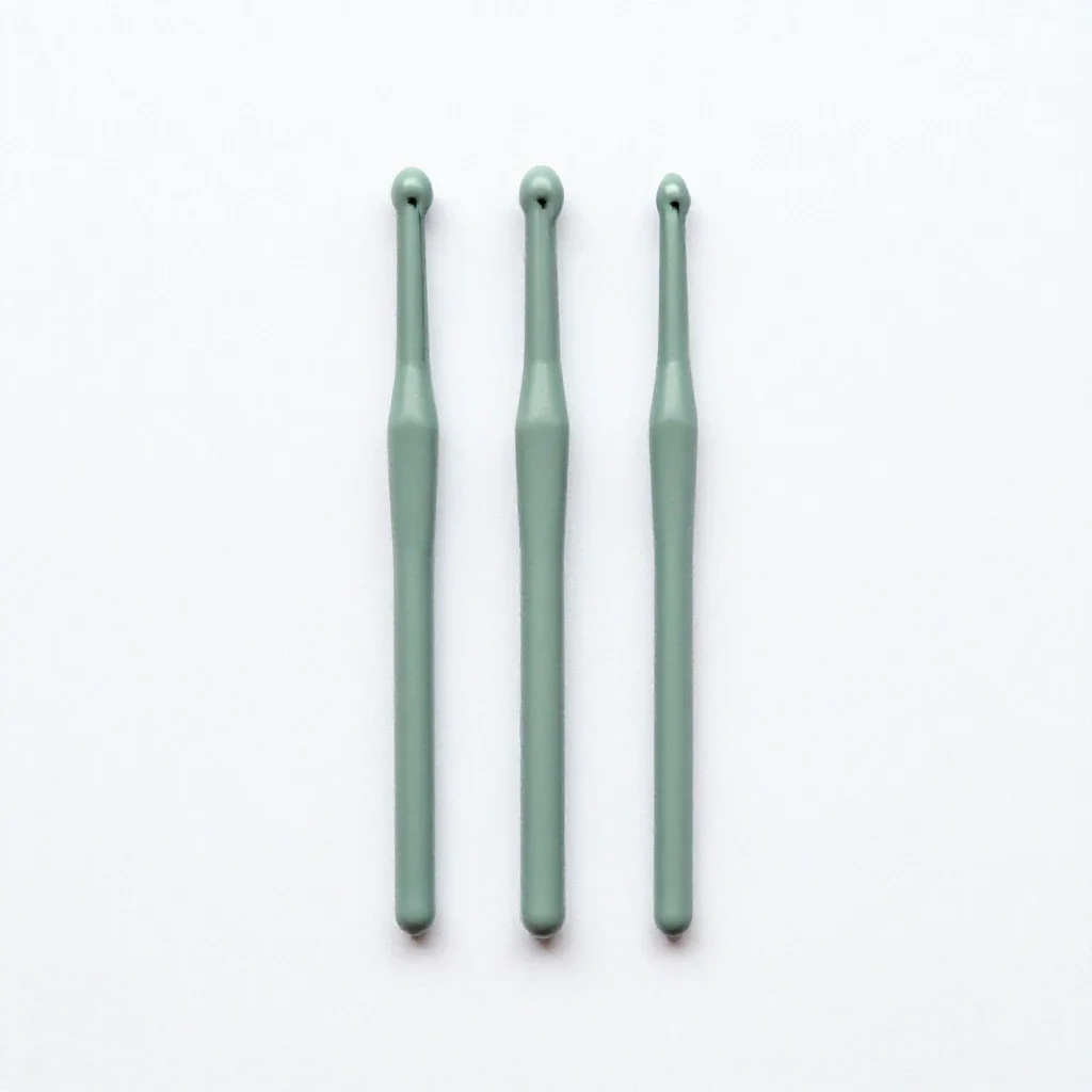 Crochet hook set isolated on a white background
