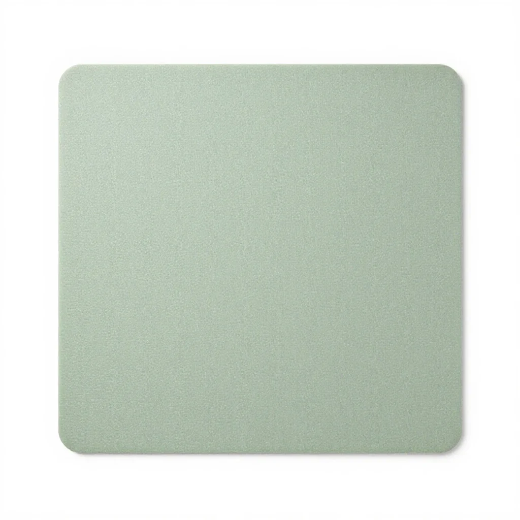 Felt desk mat isolated on a white background