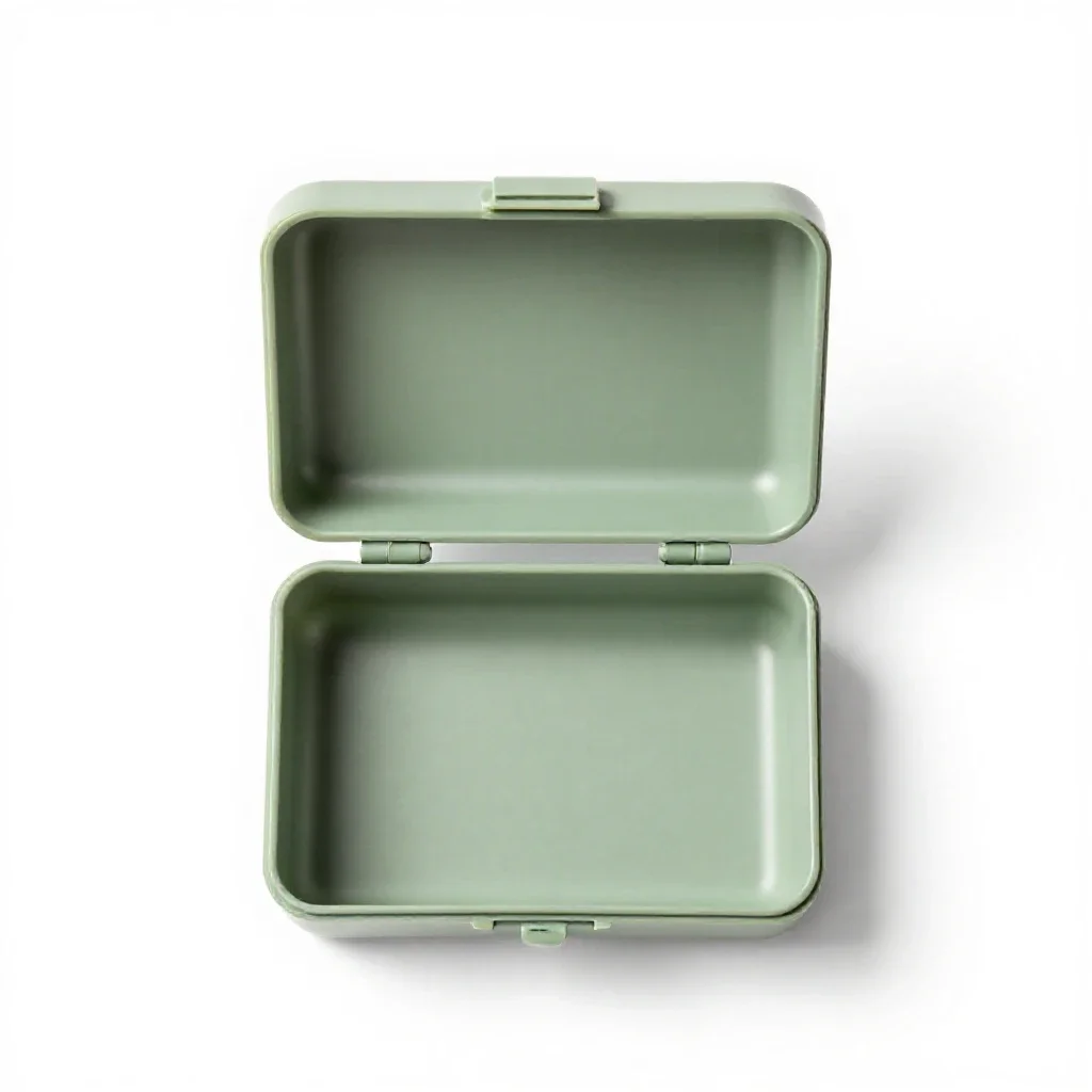 Jewellery box with a lift-out tray isolated on a white background