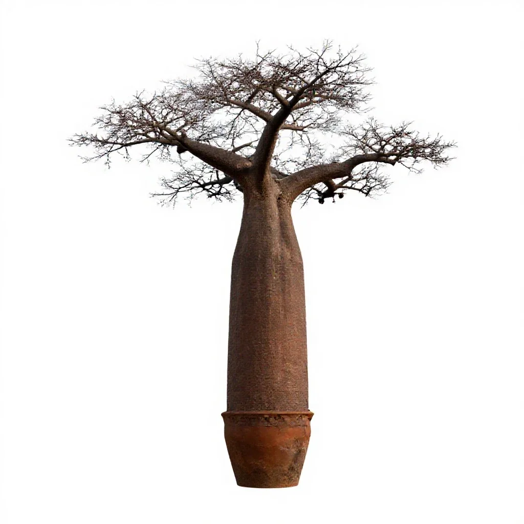 Baobab isolated on a white background