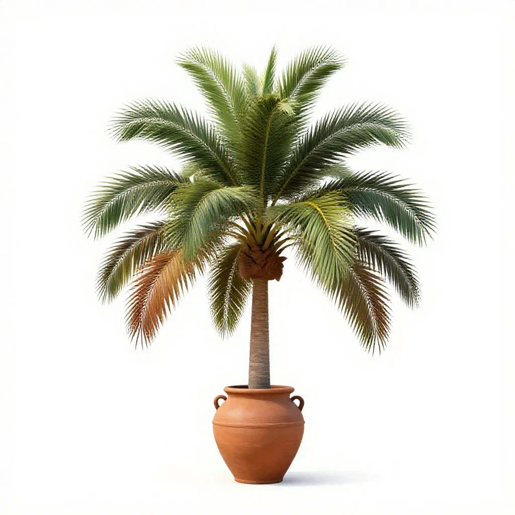 Coconut palm isolated on a white background