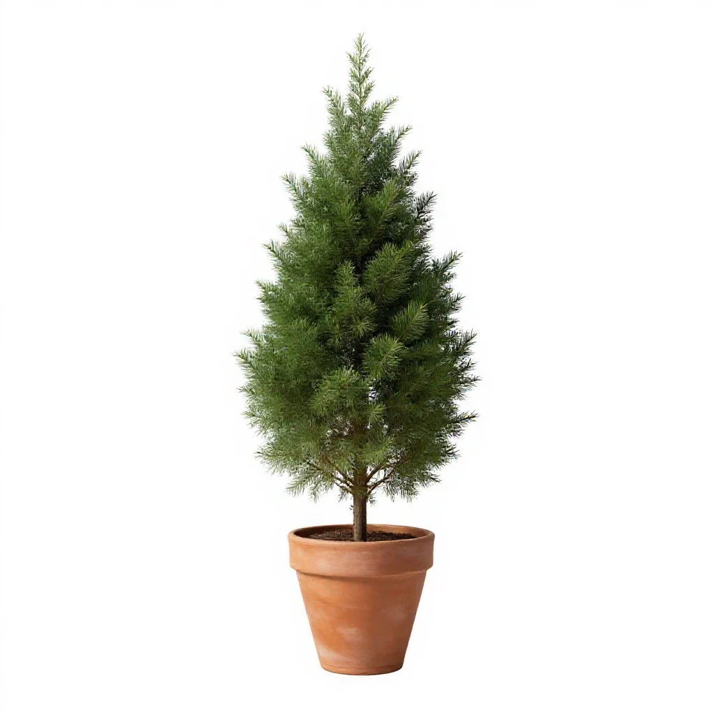 Cypress isolated on a white background