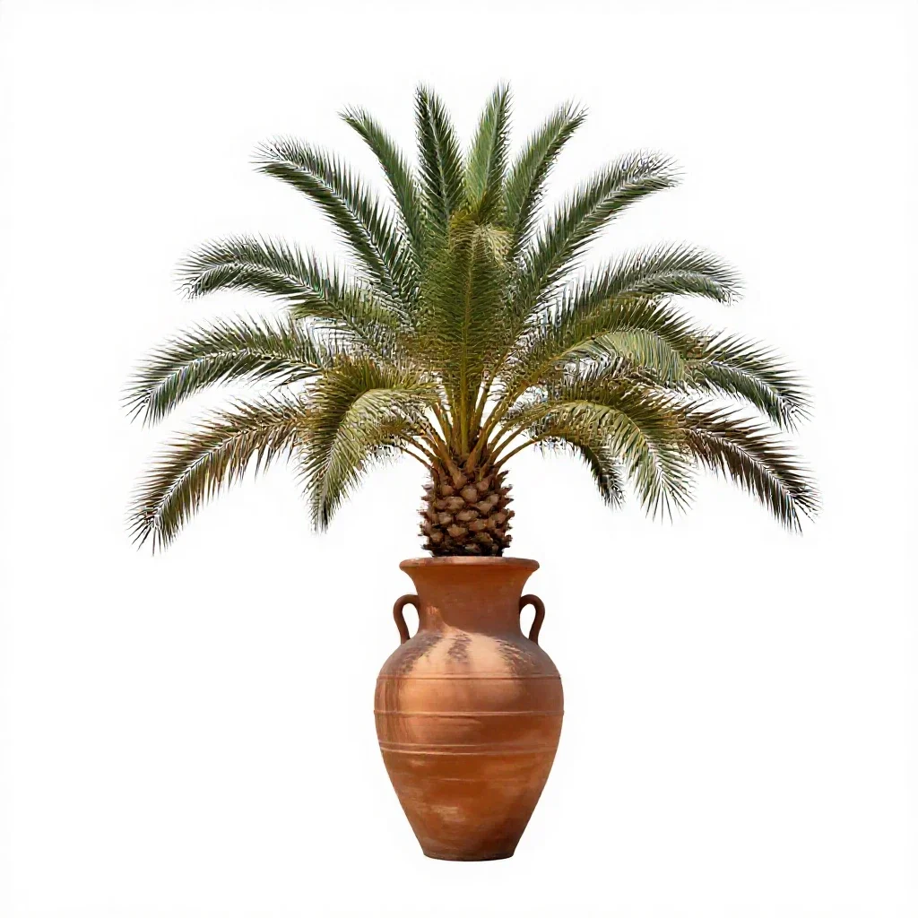 Date palm isolated on a white background
