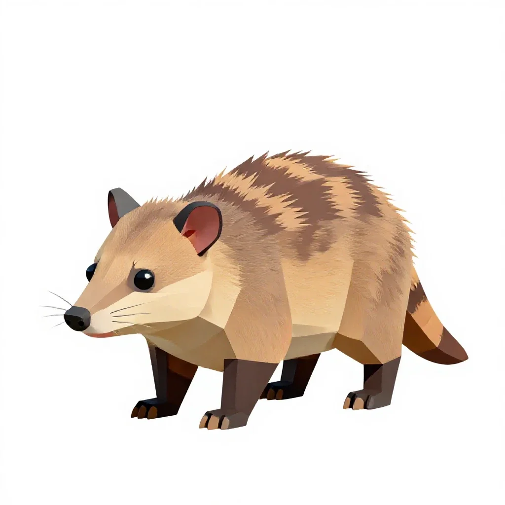 Bandicoot isolated on a white background