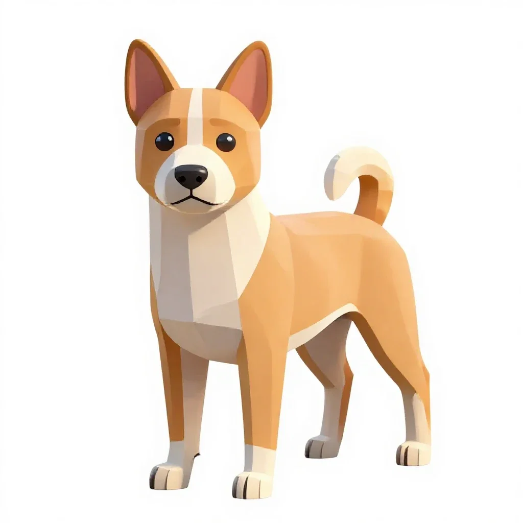 Basenji isolated on a white background