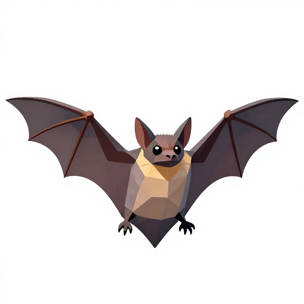 Bat isolated on a white background