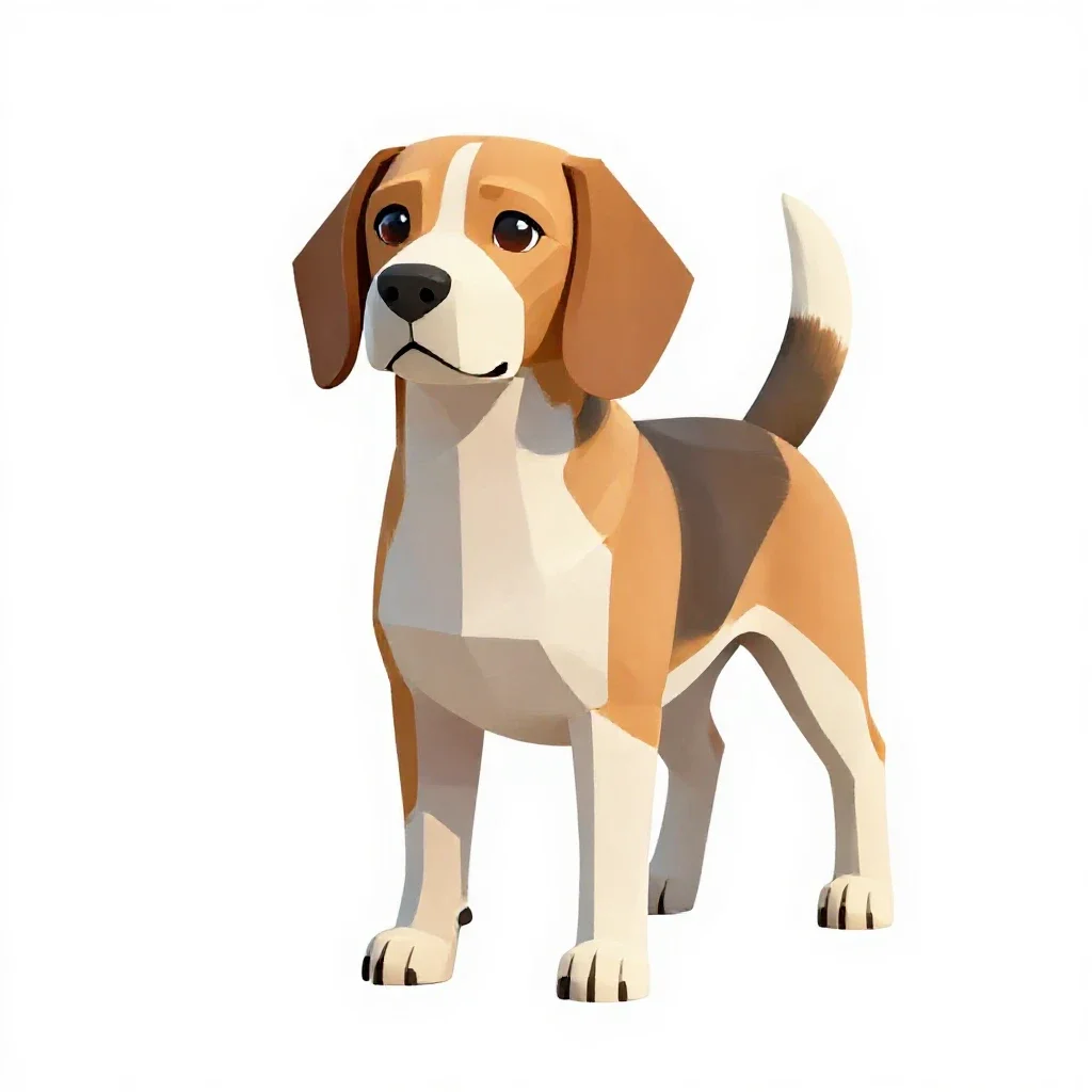 Beagle isolated on a white background