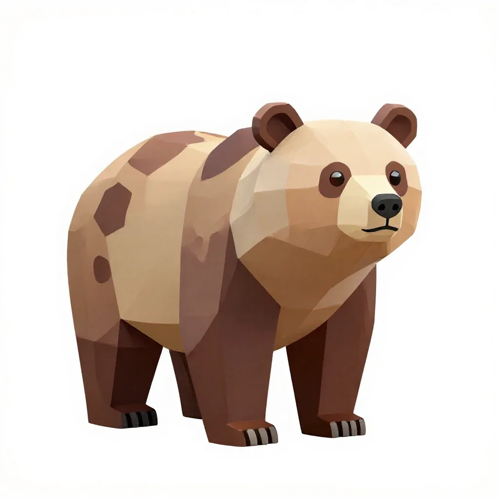 Bear isolated on a white background