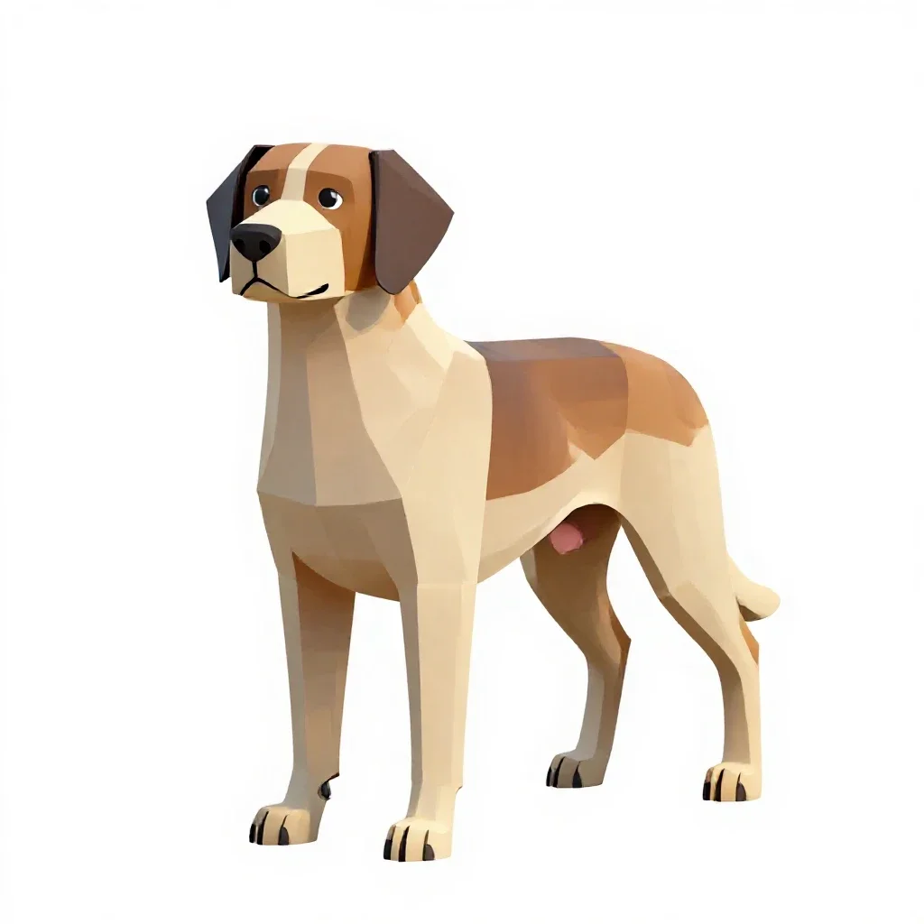 Bird dog isolated on a white background