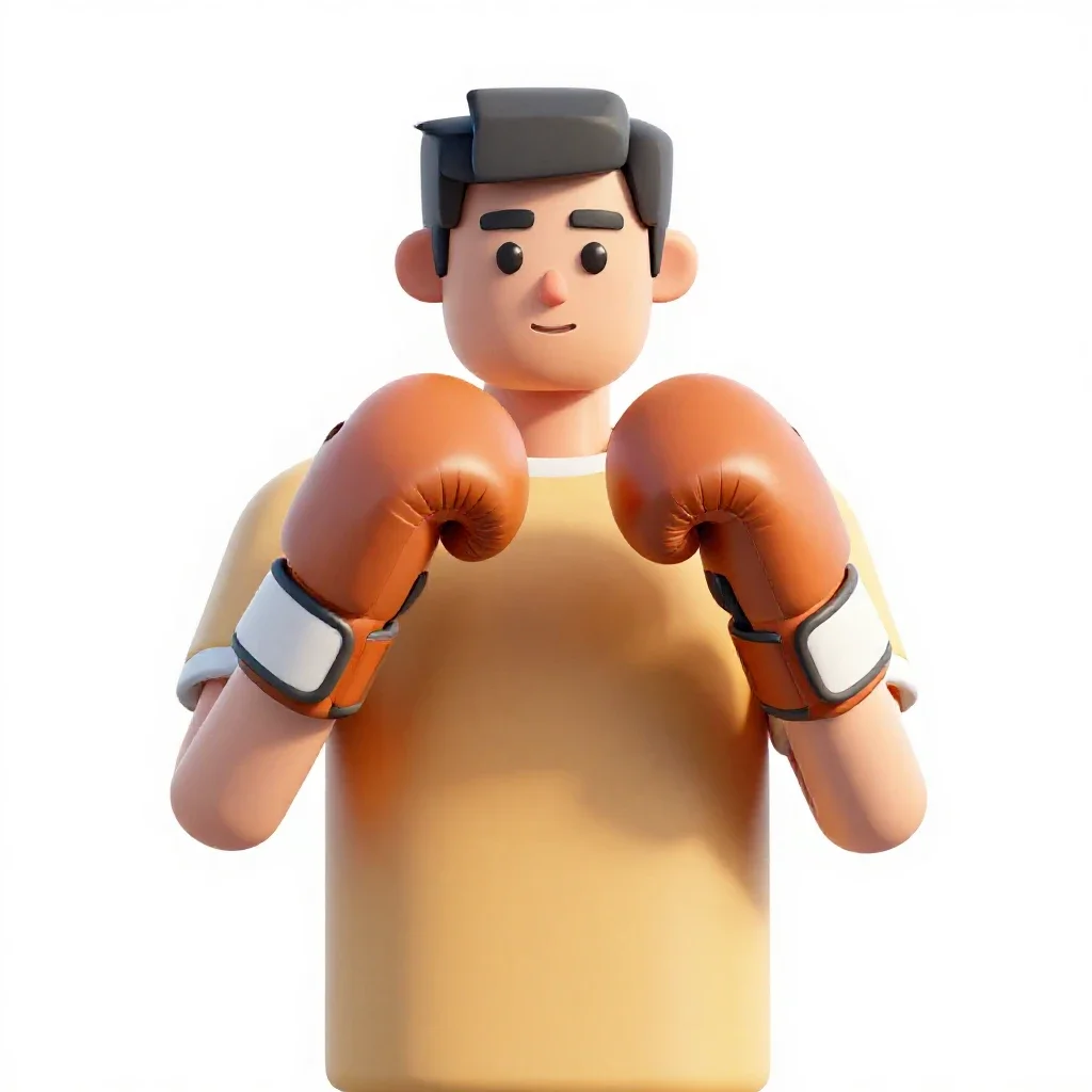 Boxer isolated on a white background