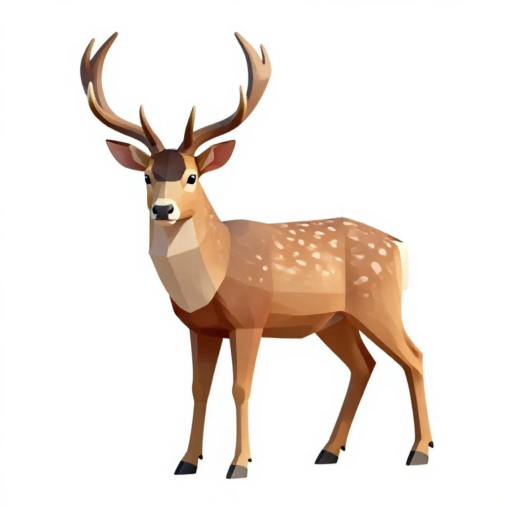 Buck isolated on a white background