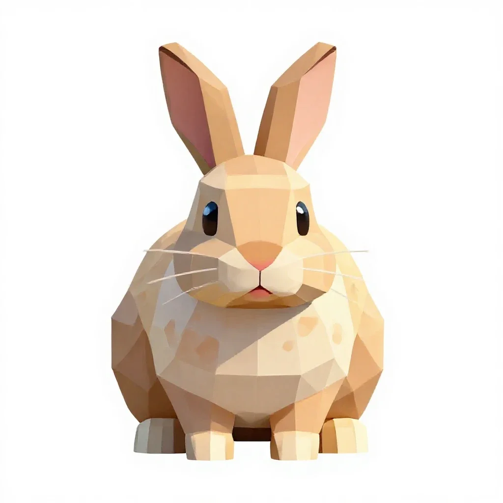 Bunny isolated on a white background