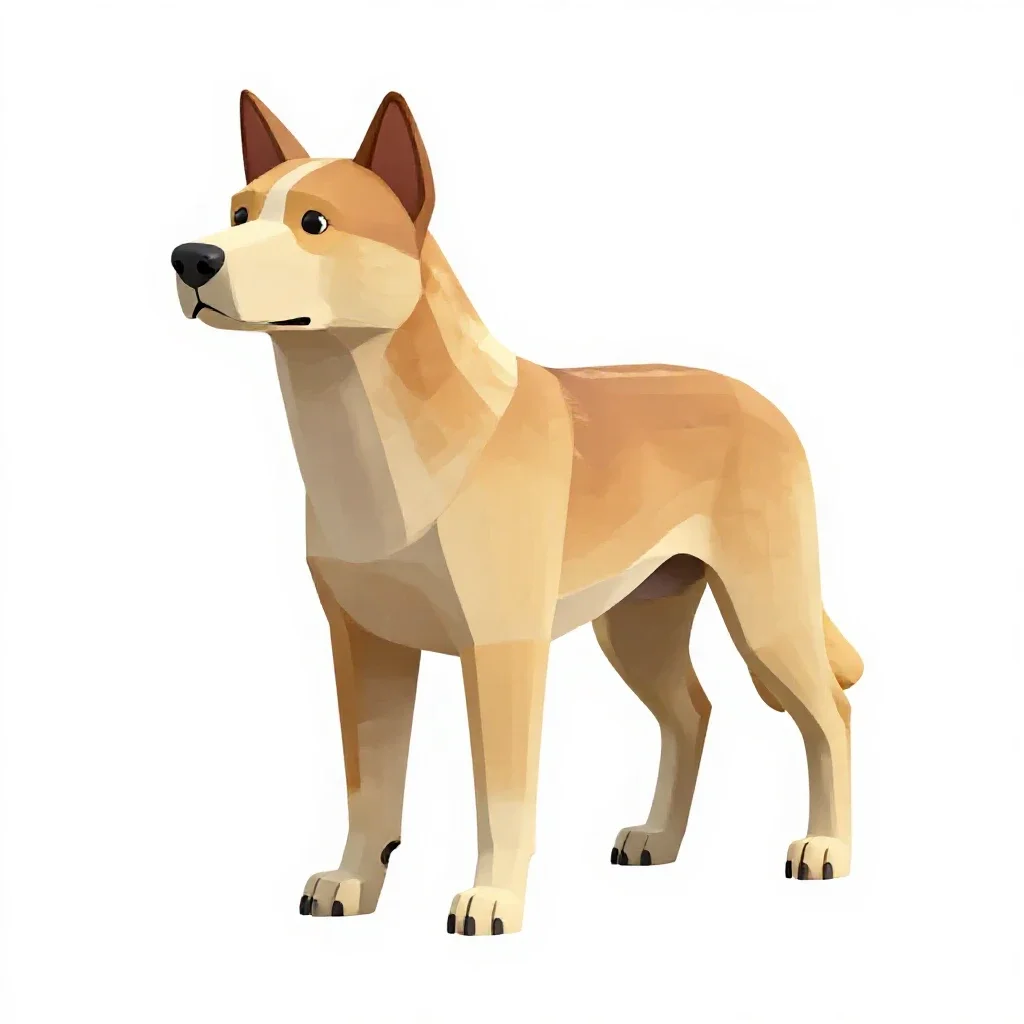 Canine isolated on a white background