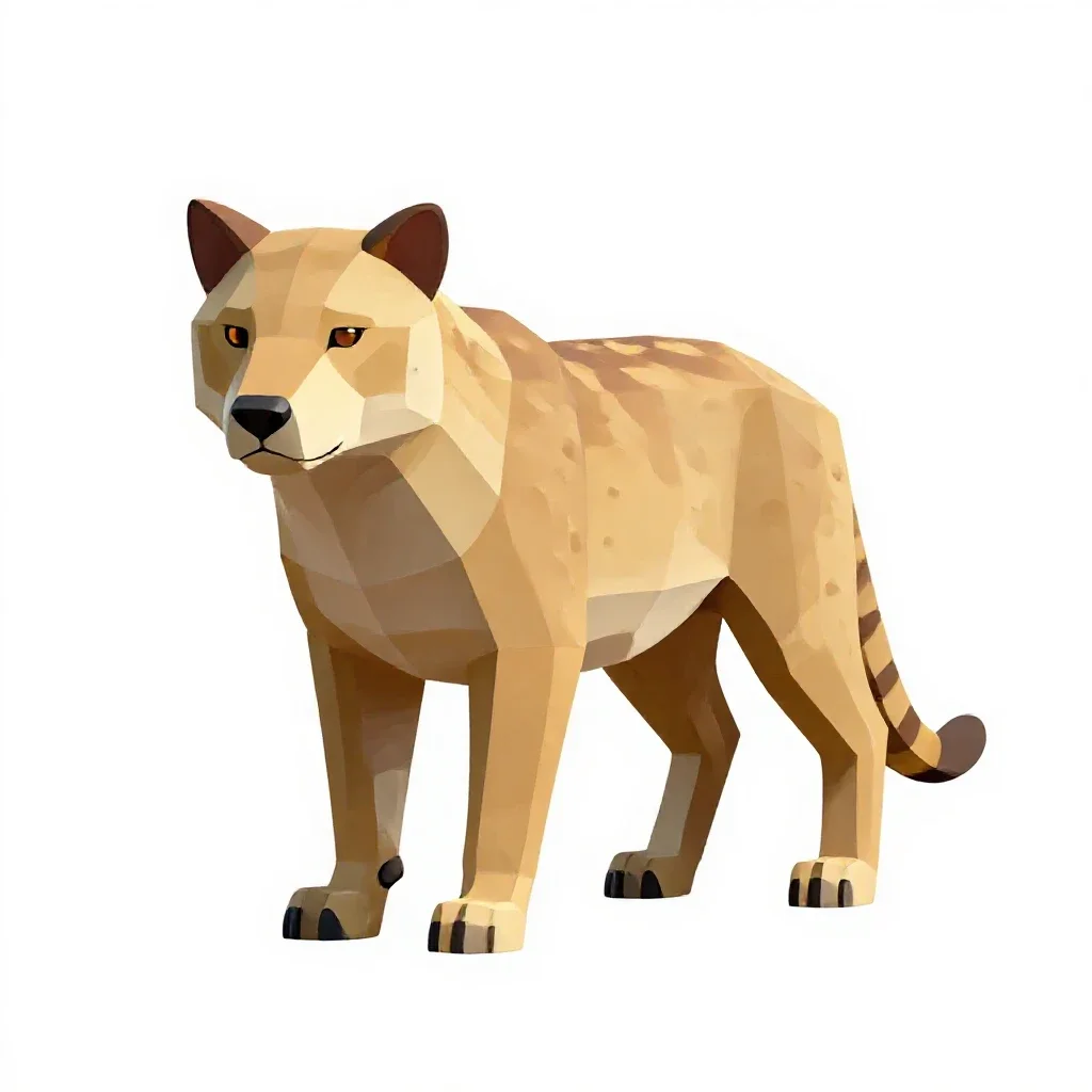 Carnivore isolated on a white background