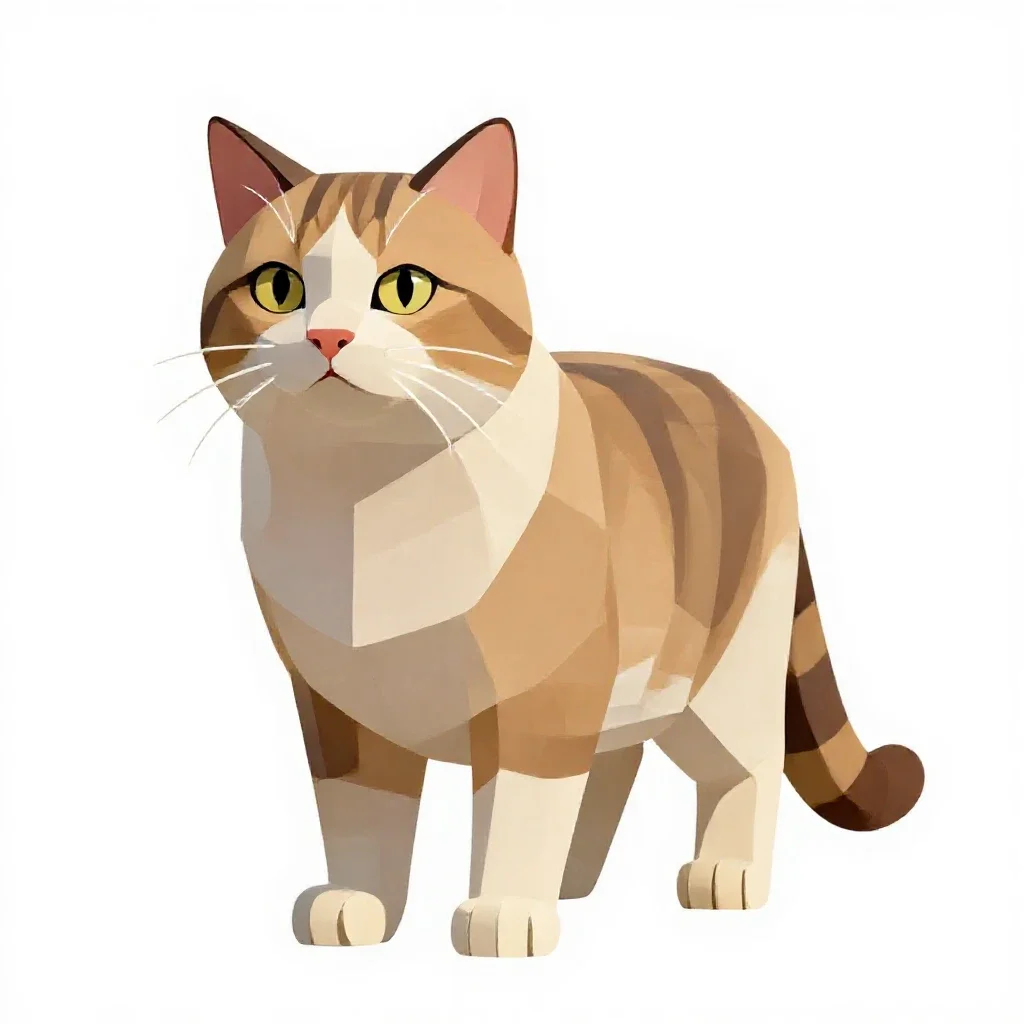 Cat isolated on a white background