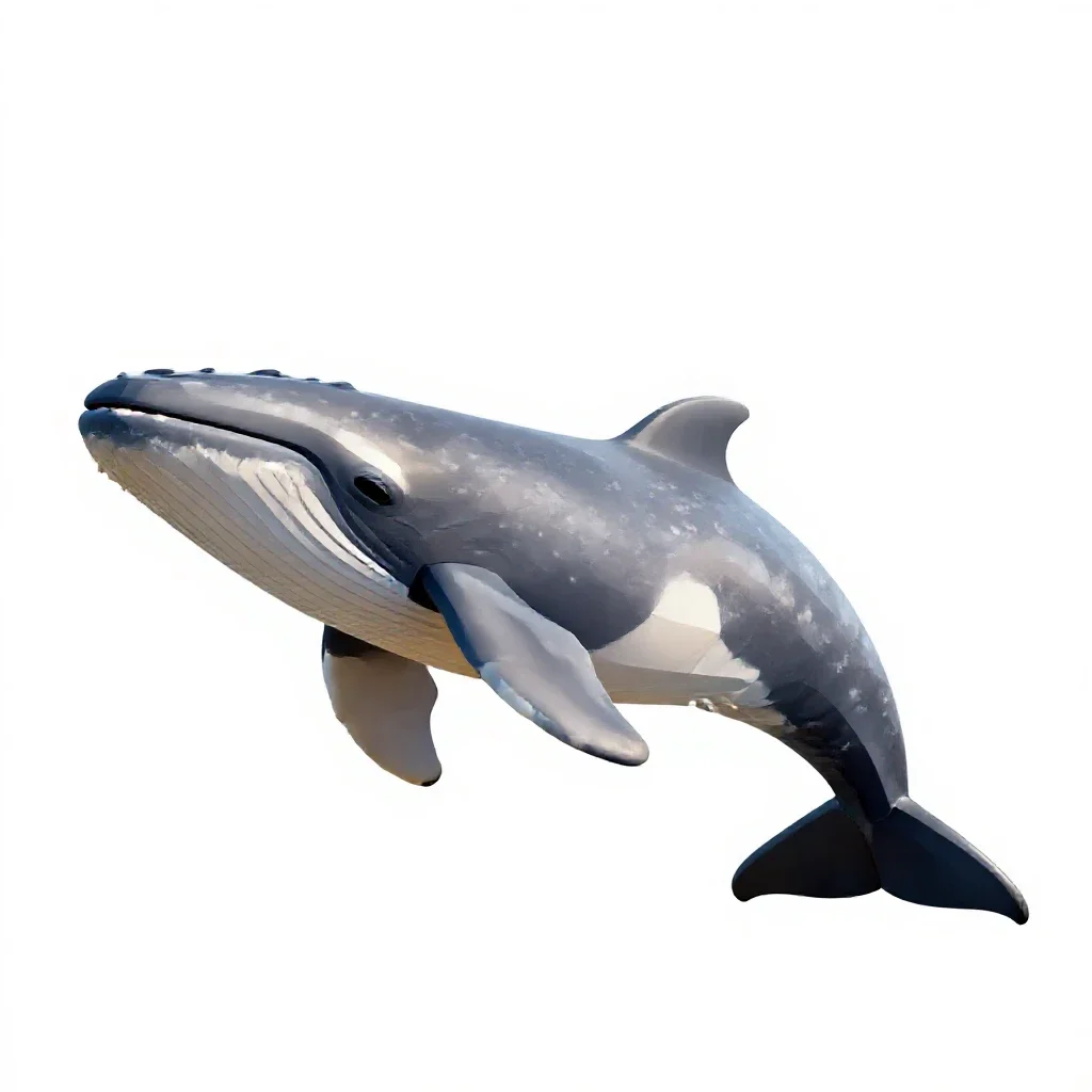 Cetacean isolated on a white background
