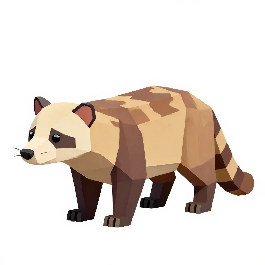 Civet isolated on a white background