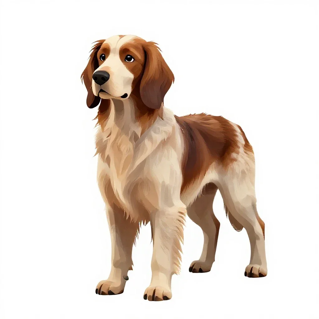 Clumber isolated on a white background