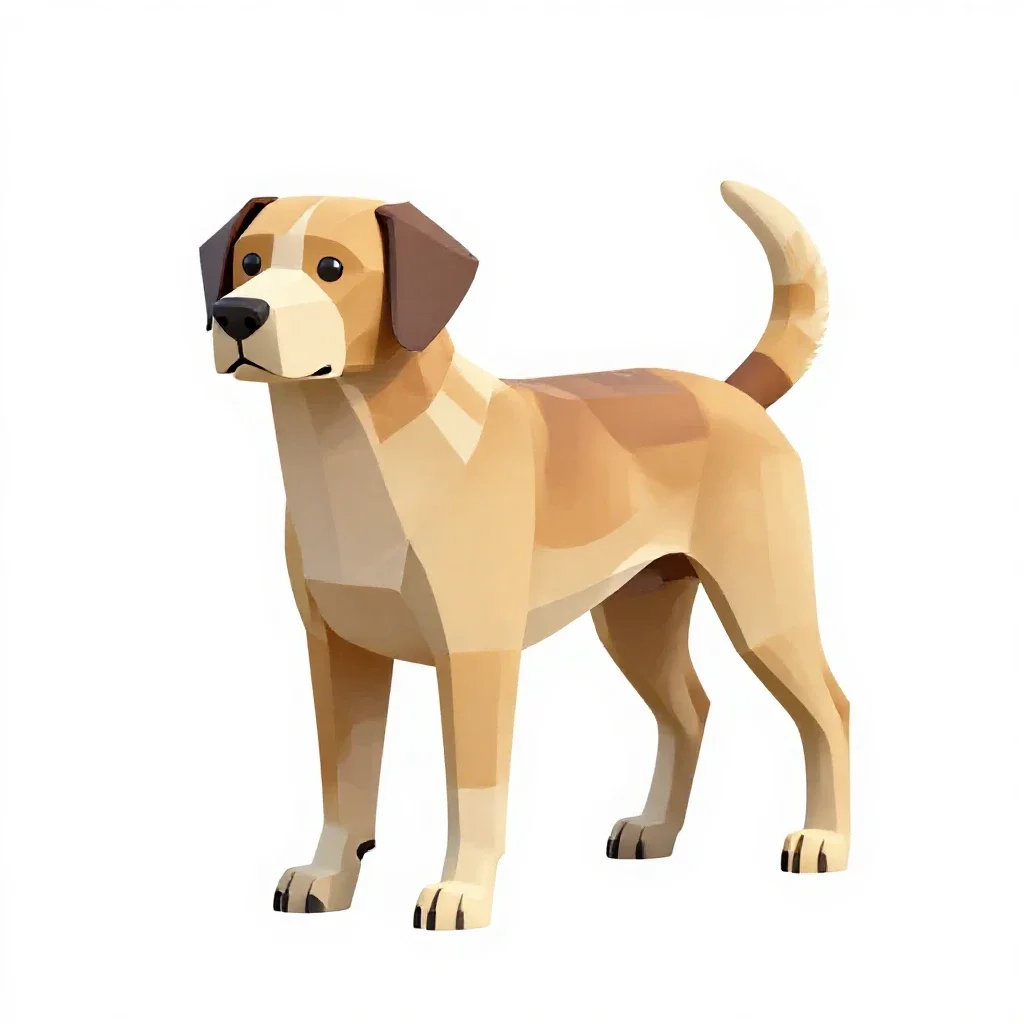 Coondog isolated on a white background