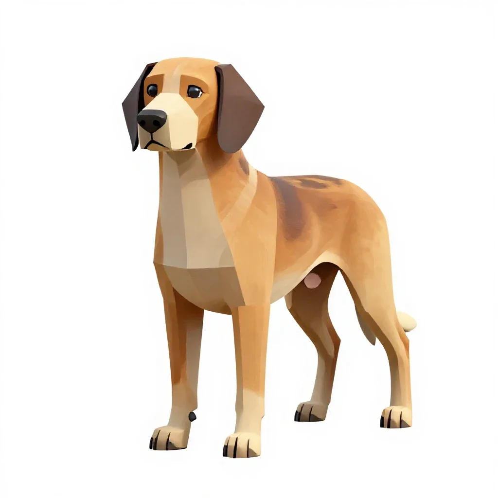 Coonhound isolated on a white background
