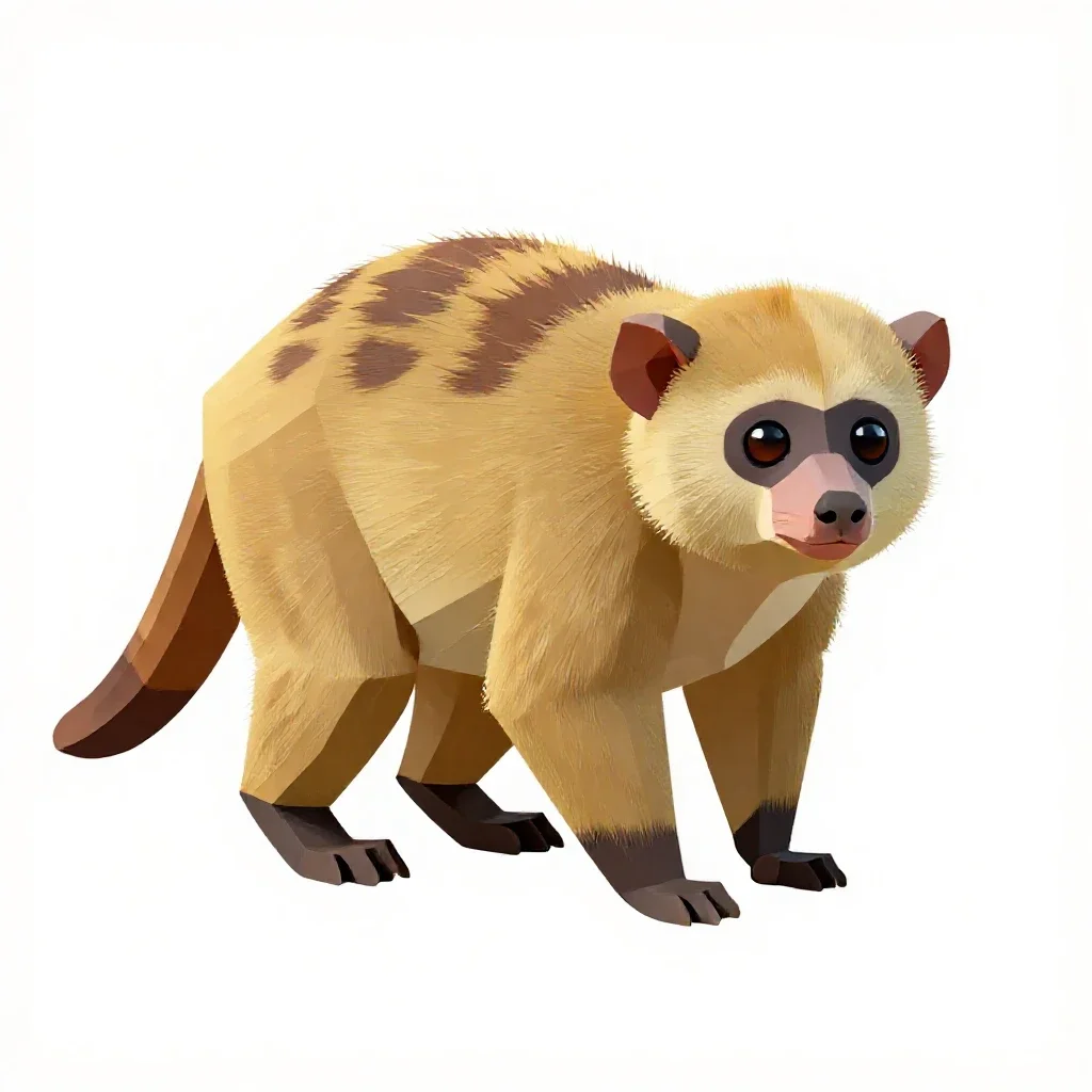 Cuscus isolated on a white background