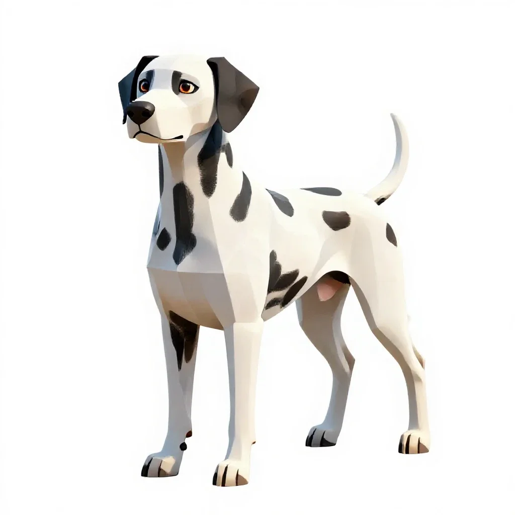 Dalmatian isolated on a white background