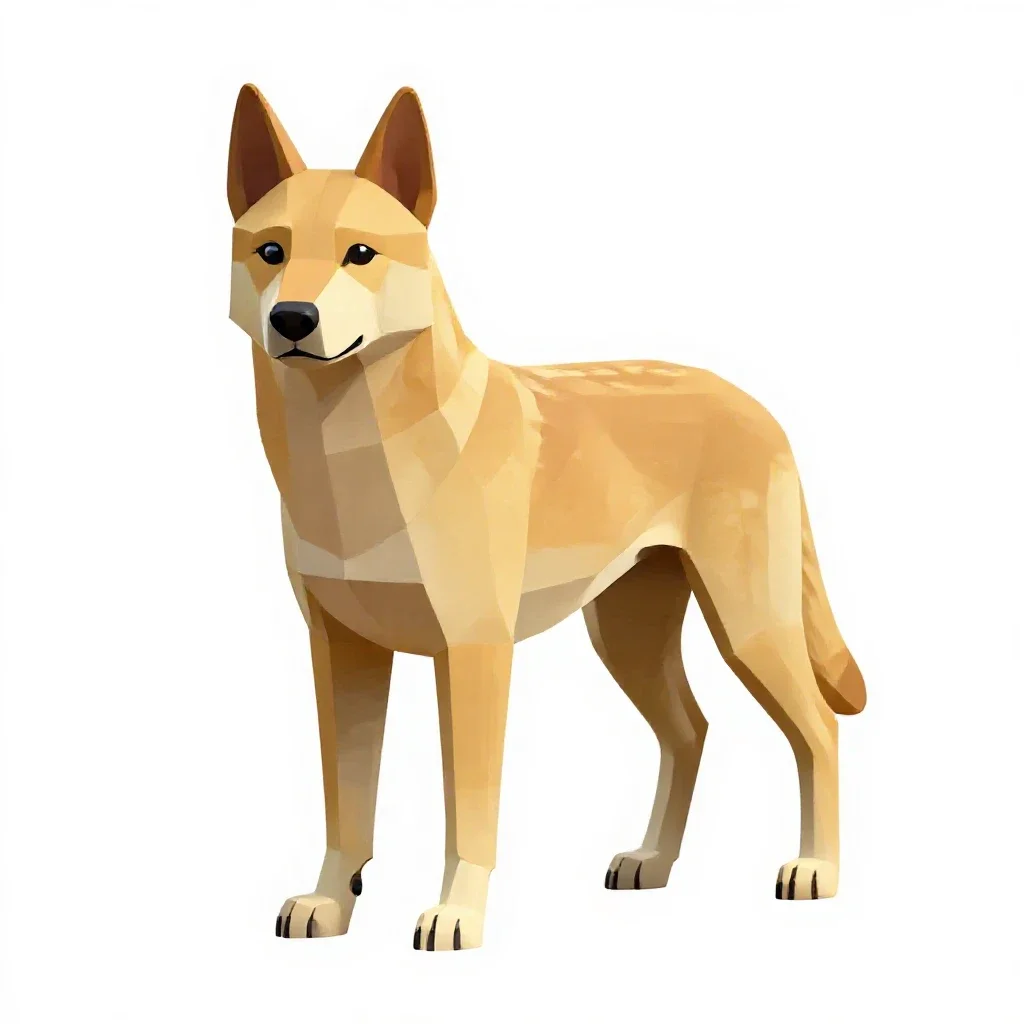 Dingo isolated on a white background