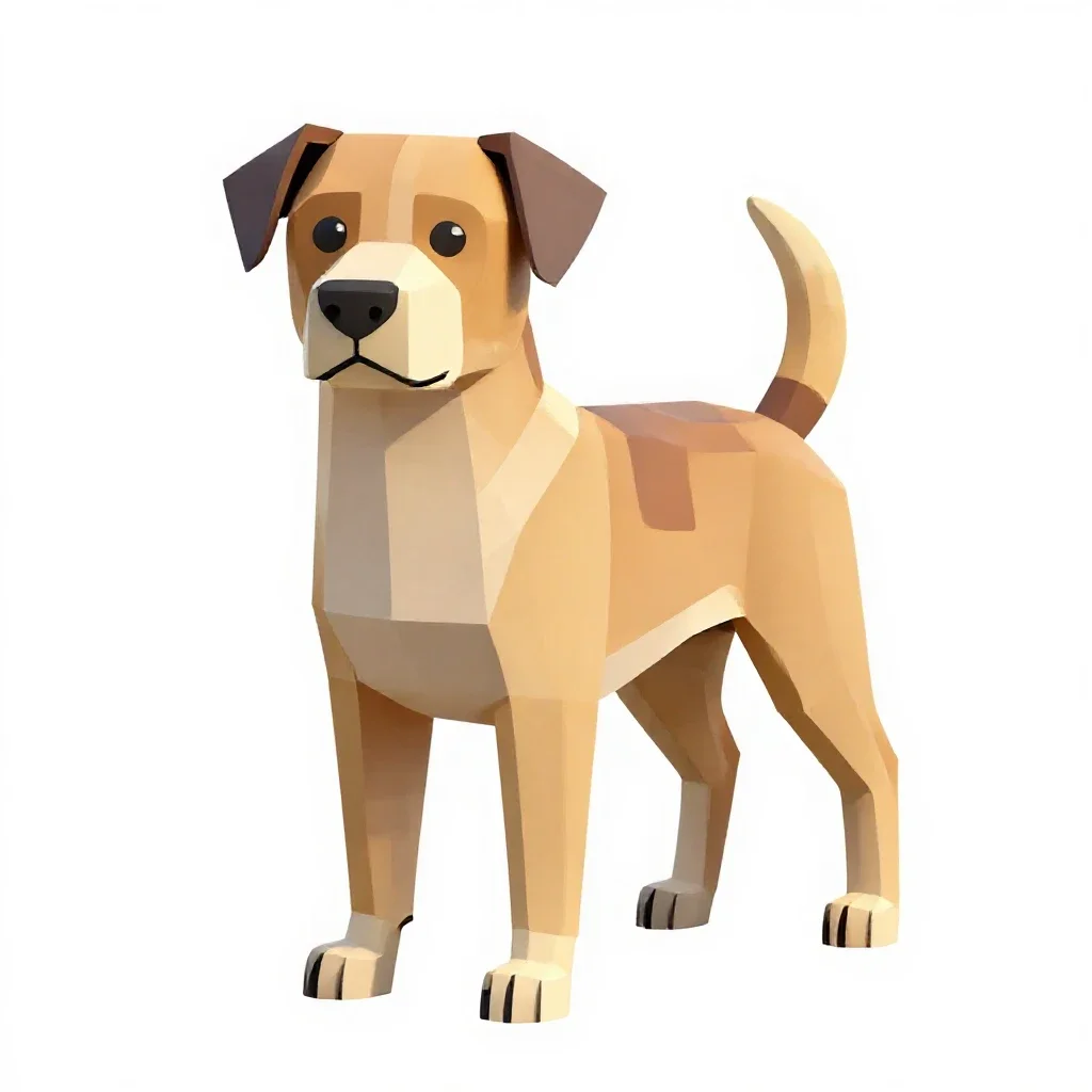 Dog isolated on a white background