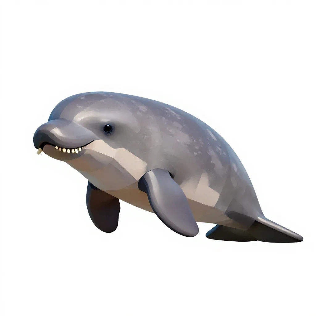 Dugong isolated on a white background