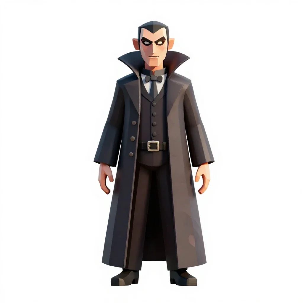 False vampire isolated on a white background