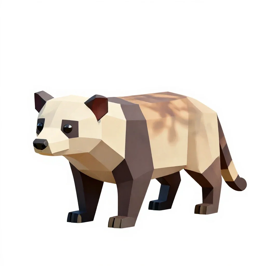 Fanaloka isolated on a white background
