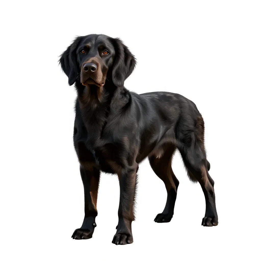 Field spaniel isolated on a white background