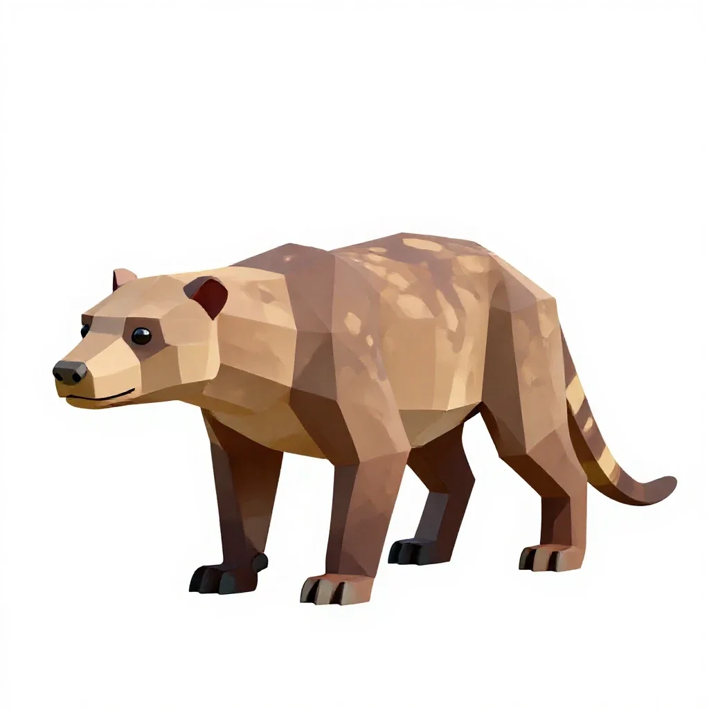 Fossa isolated on a white background