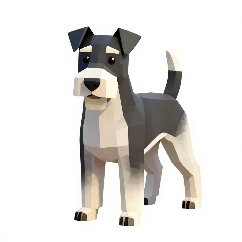 Fox terrier isolated on a white background
