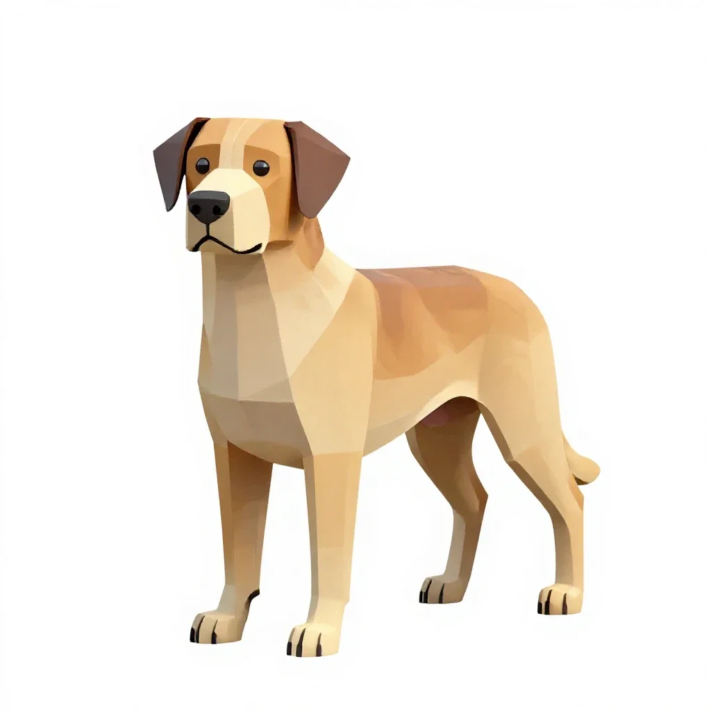 Guide dog isolated on a white background
